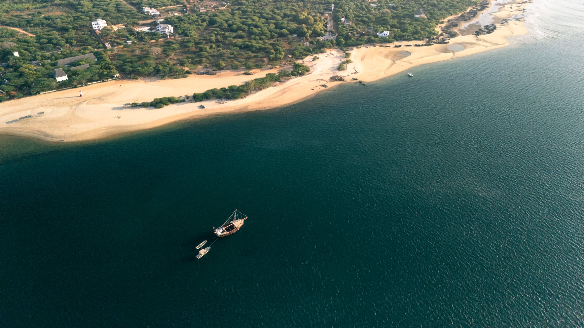 Dhow · Lamu · Aerial