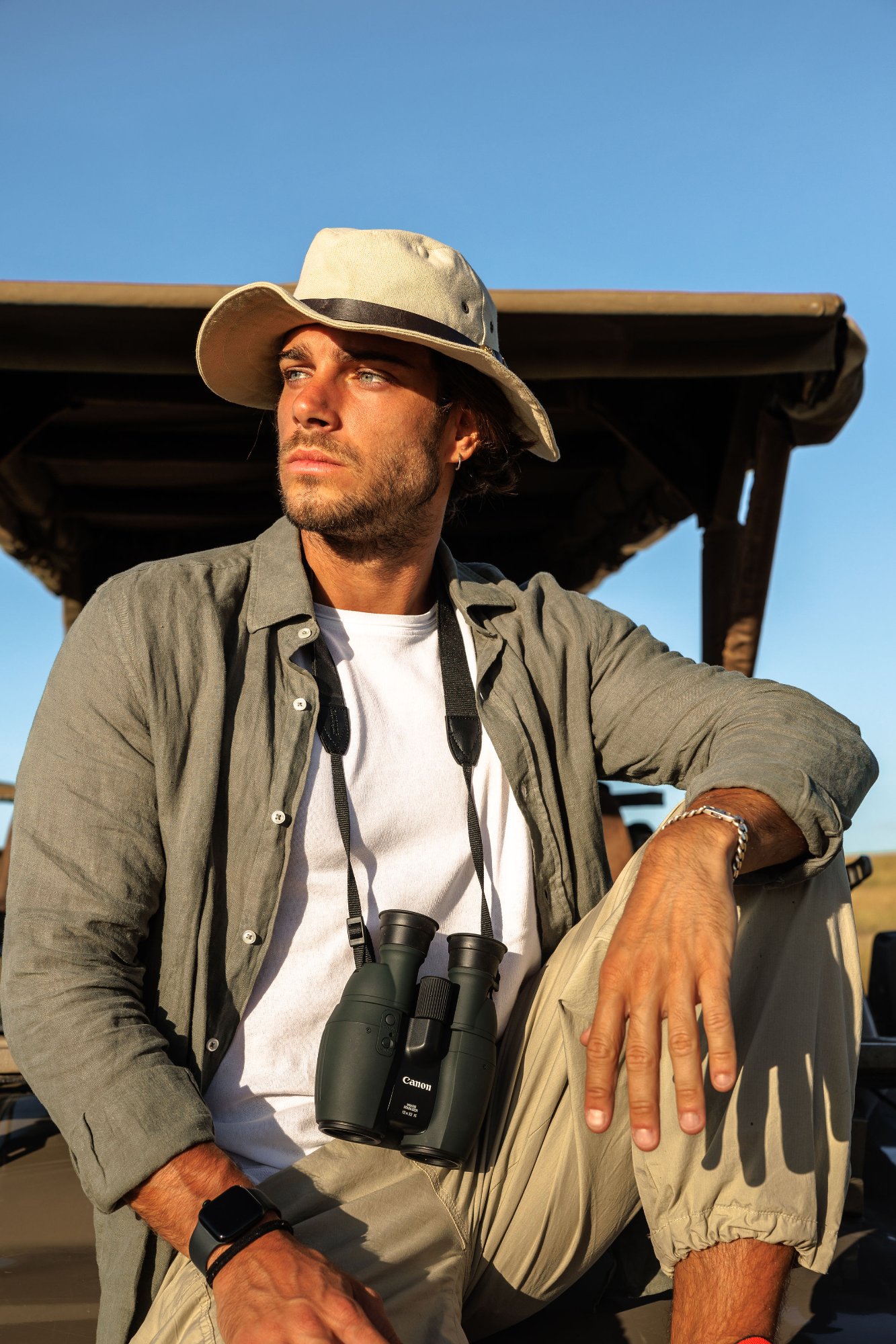 Man · Golden Hour · Savanna