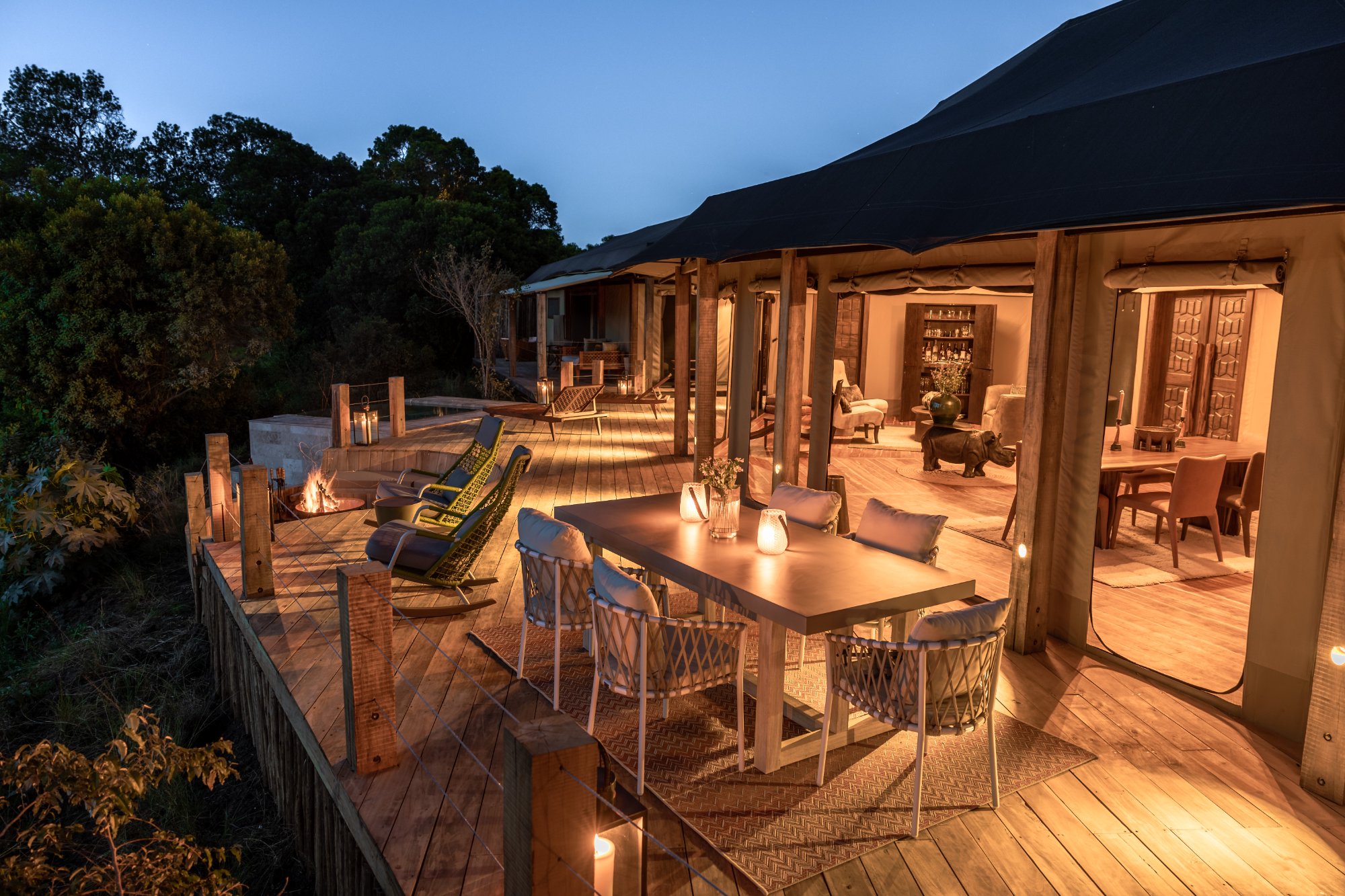 Lodge Deck · Evening
