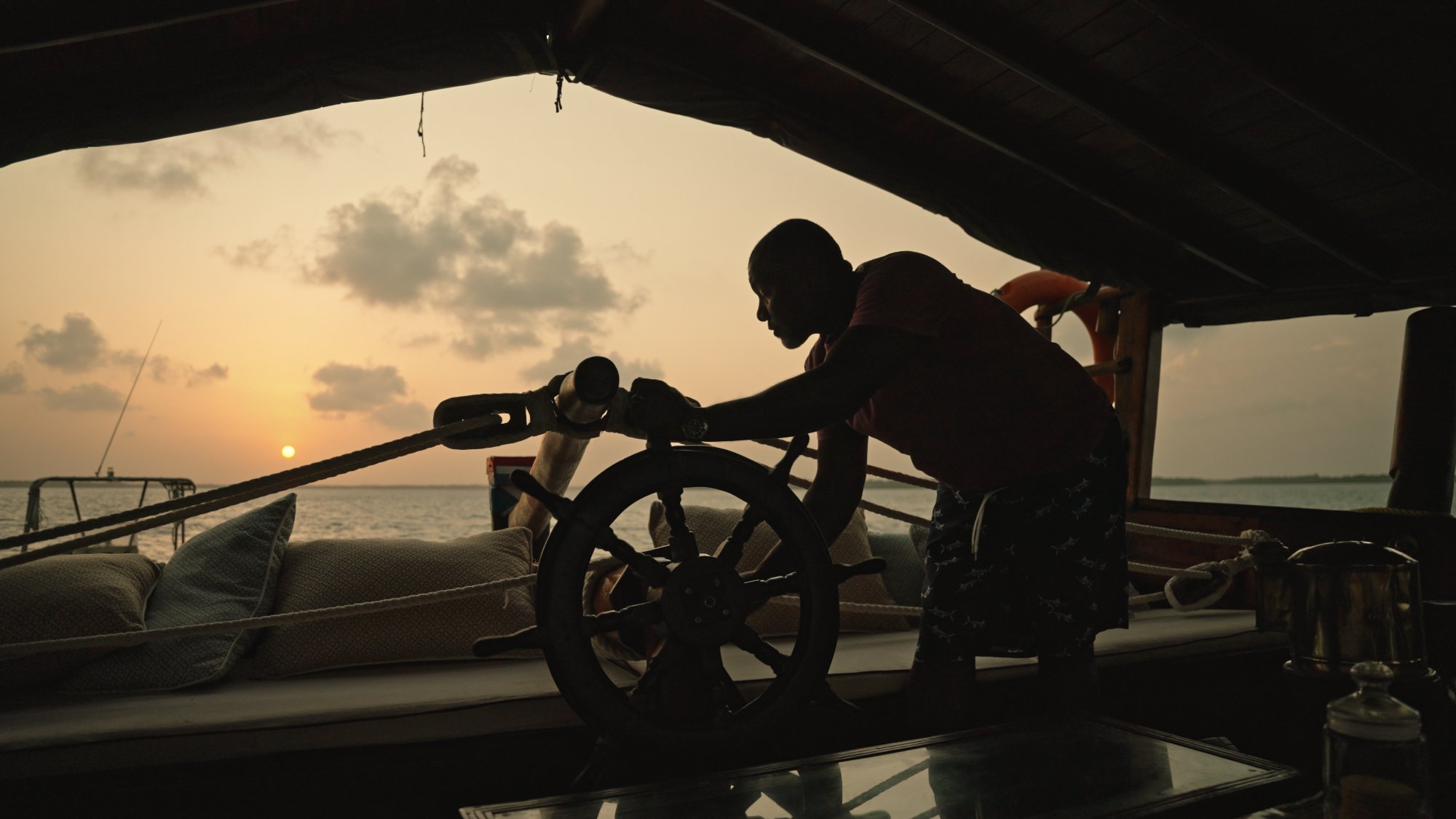 Man Relaxing · Dhow · Lamu